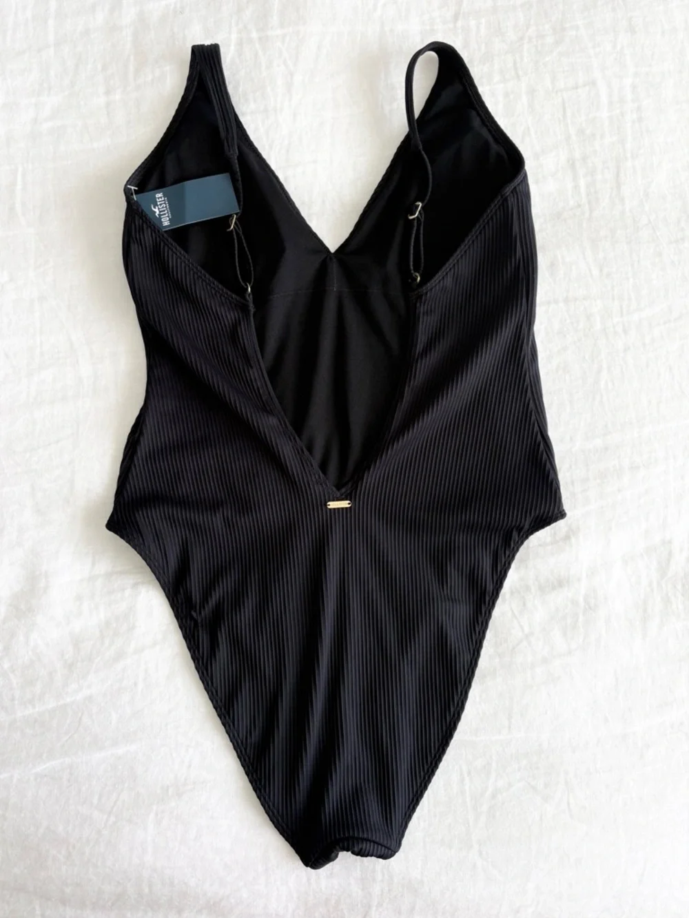NWT Black Hollister One Piece Swimsuit - Picture 2 of 3